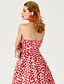 Χαμηλού Κόστους Βραδινά Φορέματα-Βραδινή τουαλέτα Στυλ Διασήμων Ανοικτή Πλάτη Μοτίβο φόρεμα Επίσημο Βραδινό Φόρεμα Στράπλες Ευθεία Γραβάτα Αμάνικο Μέχρι τον αστράγαλο Σατέν με Σχέδιο / Στάμπα 2020
