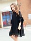 cheap Dresses-Girls&#039; Ruffle Solid Colored Half Sleeve Chiffon Dress