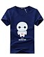 cheap Men&#039;s Casual T-shirts-Men&#039;s T shirt Tee Graphic Round Neck White Black Gray Navy Blue Short Sleeve Plus Size Daily Weekend Stylish Print Slim Tops Cotton Active / Summer / Summer