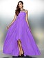 cheap Prom Dresses-A-Line Elegant Dress Prom Formal Evening Asymmetrical Sleeveless Illusion Neck Taffeta with Pleats Beading 2024