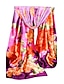 cheap Women&#039;s Scarves-Women&#039;s Voile Rectangle Print Spring Fall Purple Fuchsia Wine Khaki Royal Blue