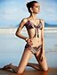 abordables Bikini-Femme Bohème Bohème Fleur Licou Arc-en-ciel Bikinis Maillots de Bain Maillot de bain - Géométrique S M L Arc-en-ciel