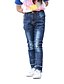 זול מכנסיים וטייץ לבנות-בנות ג&#039;ינס אחיד כותנה פוליאסטר גרפיקה מודפסת תלת מימדית