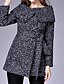 cheap Women&#039;s Coats &amp; Trench Coats-Women&#039;s Daily Simple Casual Winter Fall Coat,Solid Shirt Collar Long Sleeve Regular Nylon