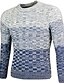 cheap Men&#039;s Sweaters &amp; Cardigans-Men&#039;s Pullover - Color Gradient Round Neck