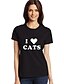 cheap Women&#039;s T-shirts-Women&#039;s Cotton T-shirt - Letter