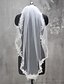 cheap Gifts &amp; Decorations-One-tier Lace Applique Edge Wedding Veil Elbow Veils with Appliques Lace / Tulle
