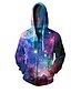 cheap Women&#039;s Hoodies &amp; Sweatshirts-Women&#039;s Going out Hoodie - Color Block / 3D Print Blue S / Spring / Fall