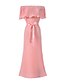 cheap Women&#039;s Dresses-Women&#039;s Party Holiday Going out Club Beach Vintage Sexy Street chic Sheath Dress,Solid Boat Neck Maxi Sleeveless Polyester Summer High