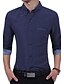 cheap Men&#039;s Shirts-Men&#039;s Daily Work Plus Size Vintage Casual All Seasons Shirt,Color Block Shirt Collar Long Sleeves Cotton Rayon Thick
