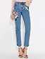 cheap Women&#039;s Pants-Women&#039;s Mid Rise Micro-elastic Jeans Pants,Street chic Vintage Slim Straight Print