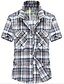 cheap Men&#039;s Shirts-Men&#039;s Shirt - Solid Colored Plaid Classic Collar