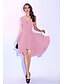 cheap Cocktail Dresses-A-Line Sexy Dress Homecoming Short / Mini Sleeveless V Neck Taffeta Crisscross Back with Pleats Overskirt 2023