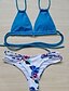 cheap Women&#039;s Swimwear &amp; Bikinis-Womens Vintage Strappy Floral Micro Bikini