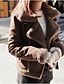 Χαμηλού Κόστους Women&#039;s Fur &amp; Faux Fur Coats-Γυναικείο Γούνινο παλτό Καθημερινά Μοντέρνο/Σύγχρονο Μονόχρωμο,Μακρύ μανίκι Κολάρο Πουκαμίσου Άνοιξη Άλλα Κοντό