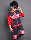 cheap Sets-Boys 3D Geometic Embroidered Clothing Set Long Sleeve Fall All Seasons Floral Cotton