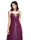 cheap Special Occasion Dresses-A-Line Sparkle &amp; Shine Dress Formal Evening Floor Length Sleeveless Straps Chiffon with Pleats Beading 2024