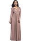 cheap Women&#039;s Dresses-Women&#039;s Plus Size Street chic Loose Swing Dress - Solid Colored Maxi V Neck