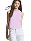 cheap Tank Tops &amp; Camis-Women&#039;s Daily Casual Leisure Sports Casual Cotton Tank Top - Solid Colored Modern Style / Classic / Stylish Crew Neck White / Summer / Going out