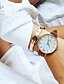 cheap Quartz Watches-SK Women&#039;s Wrist Watch Quartz Quilted PU Leather Brown 30 m Shock Resistant Large Dial Analog Luxury Casual Minimalist Fashion - Brown / Gold