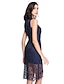 cheap Special Occasion Dresses-Sheath / Column Jewel Neck Asymmetrical Lace Dress with Lace by TS Couture®