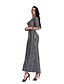 cheap Women&#039;s Dresses-Women&#039;s Daily Holiday Going out Club Vintage Sexy Boho Bodycon Sheath Dress,Plaid Round Neck Maxi Half Sleeves Cotton Summer High Rise