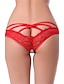 cheap Panties-Women&#039;s Ultra Sexy Panties Voiles &amp; Sheers Red Blushing Pink Purple