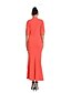 cheap Women&#039;s Dresses-Women&#039;s Party Daily Going out Club Holiday Vintage Sexy Boho Bodycon Sheath Dress,Embroidered Stand Maxi Half Sleeves Polyester Summer