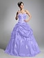 preiswerte Abendkleider-Ballkleid luxuriös Quinceanera Abiball Kleid Schatz Ausschnitt Ärmellos Pinsel Schleppe Taft mit Kristall Verzierung Drapiert 2021
