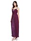 cheap Special Occasion Dresses-A-Line Sparkle &amp; Shine Dress Formal Evening Floor Length Sleeveless Straps Chiffon with Pleats Beading 2024