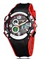 cheap Sport Watches-OHSEN Men&#039;s Casual Watch Sport Watch Fashion Watch Quartz Digital Silicone Black 30 m Creative LED Cool Analog - Digital Luxury Casual Elegant - White Red Blue Two Years Battery Life / Maxell SR626SW