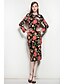 cheap Women&#039;s Dresses-Women&#039;s Party Daily Going out Street chic A Line Dress - Floral Animal Spring Red M L XL