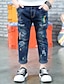 preiswerte Unterteile-Jungen Jeans Stickerei Baumwolle 3D-gedruckte Grafik