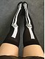 cheap Socks &amp; Tights-Women&#039;s Hosiery Thin Stockings Print 1set Black