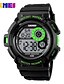 preiswerte Sportuhr-SKMEI Men&#039;s Sport Watch Wrist Watch Digital Watch Digital Charm Digital Golden Black Yellow / Quilted PU Leather