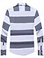 billige Herreskjorter-Bomull Store størrelser Skjorte Herre-Ensfarget Stripet Geometrisk Vintage Fritid Gatemote Klubb