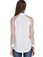 cheap Plus Size Tops-Women&#039;s Shirt Shirt Collar White Daily Weekend Mesh Clothing Apparel Streetwear / Summer / Long Sleeve / Regular Fit