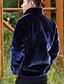 cheap Men&#039;s Jackets &amp; Coats-Men&#039;s Stand Collar Winter Fur Coat Regular Solid Colored Daily Long Sleeve Faux Fur Black Blue Brown M L XL
