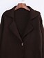 cheap Women&#039;s Sweaters-Women&#039;s Vintage Long Cardigan,Solid Beige Brown Gray Notch Lapel Long Sleeve Others All Seasons Thick Stretchy