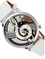 cheap Quartz Watches-Women&#039;s Ladies Wrist Watch Quartz Leather Black / White Casual Watch Analog Casual Fashion - White Black One Year Battery Life / Tianqiu 377