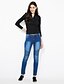 voordelige Damesbroeken-Dames Zwangerschap Skinny / Jeans Broek Print Blauw M