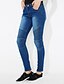 voordelige Damesbroeken-Dames Zwangerschap Skinny / Jeans Broek Print Blauw M