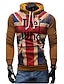 cheap Men&#039;s Hoodies &amp; Sweatshirts-Men&#039;s Sports Long Sleeve Hoodie - Flag Hooded