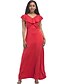 cheap Women&#039;s Dresses-Women&#039;s Plus Size Street chic Loose Swing Dress - Solid Colored Maxi V Neck