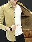 cheap Men&#039;s Shirts-Men&#039;s Work Vintage / Casual / Street chic Plus Size Cotton Shirt - Solid Colored / Camo / Camouflage Print Classic Collar / Long Sleeve / Fall / Winter