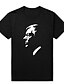 Χαμηλού Κόστους Ανδρικά Μπλουζάκια &amp; Φανελάκια-Ανδρικά T-shirt Βαμβάκι Πορτραίτο Στρογγυλή Λαιμόκοψη Ζακάρ / Στάμπα / Κοντομάνικο