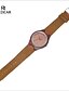 cheap Digital Watches-Men&#039;s Wood Watch Japanese Quartz Wooden Genuine Leather Band Elegant Brown