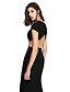 cheap Special Occasion Dresses-Sheath / Column Jewel Neck Ankle Length Jersey Formal Evening Dress with Buttons / Split Front by TS Couture®