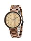 cheap Luxury Watches-Men&#039;s Wood Watch Japanese Quartz Wooden Wood Band Luxury Elegant Brown Khaki