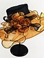 ieftine Pălării din Paie-Damă Peteci Primăvara/toamnă Vară Pălărie Floare Film plastic Material Textil,Clop Floppy Palarie de soare Floral Amestec de culori
